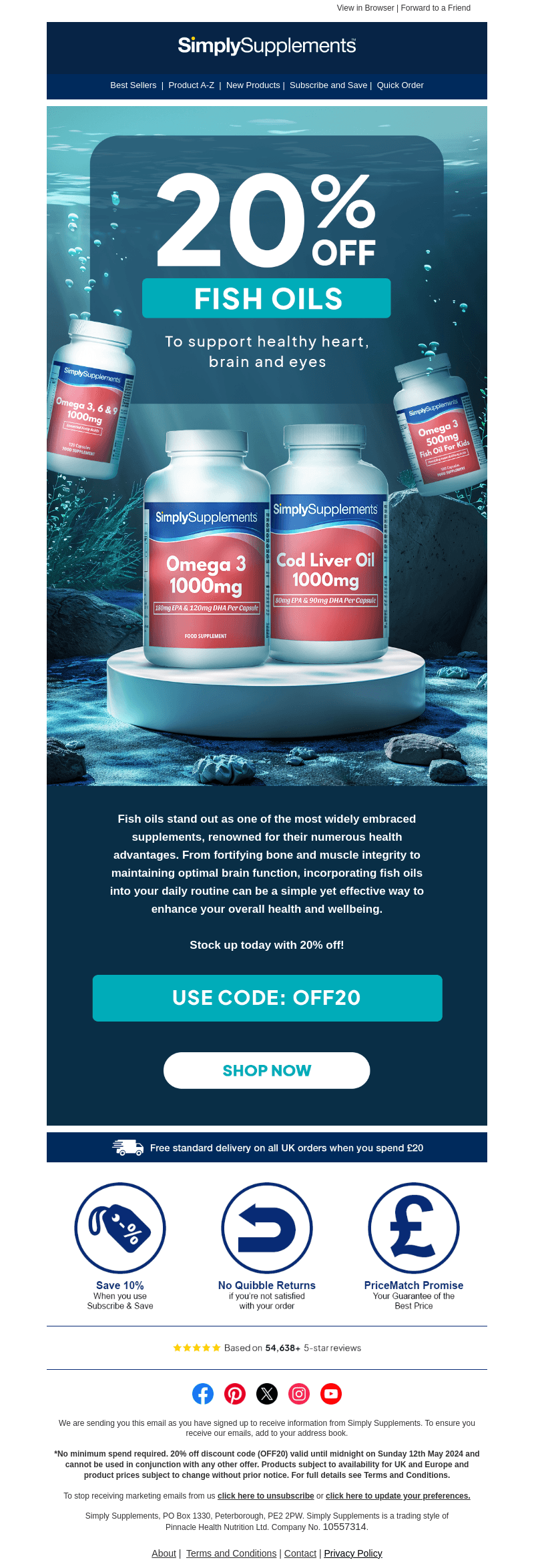 Get 20% Off Fish Oils!