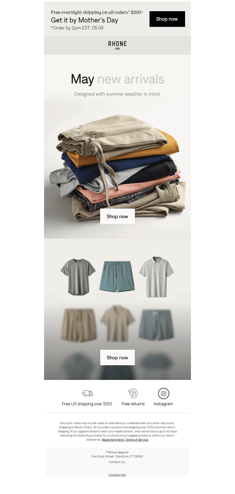 Going fast: May new arrivals