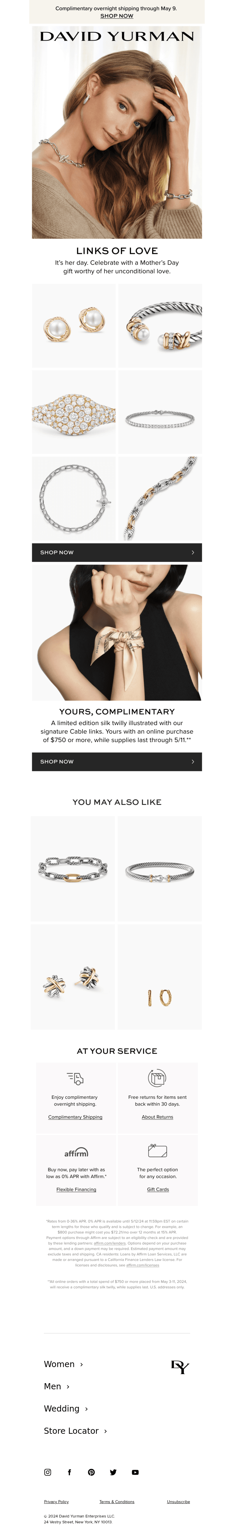 Ends Tonight: Complimentary Overnight Shipping