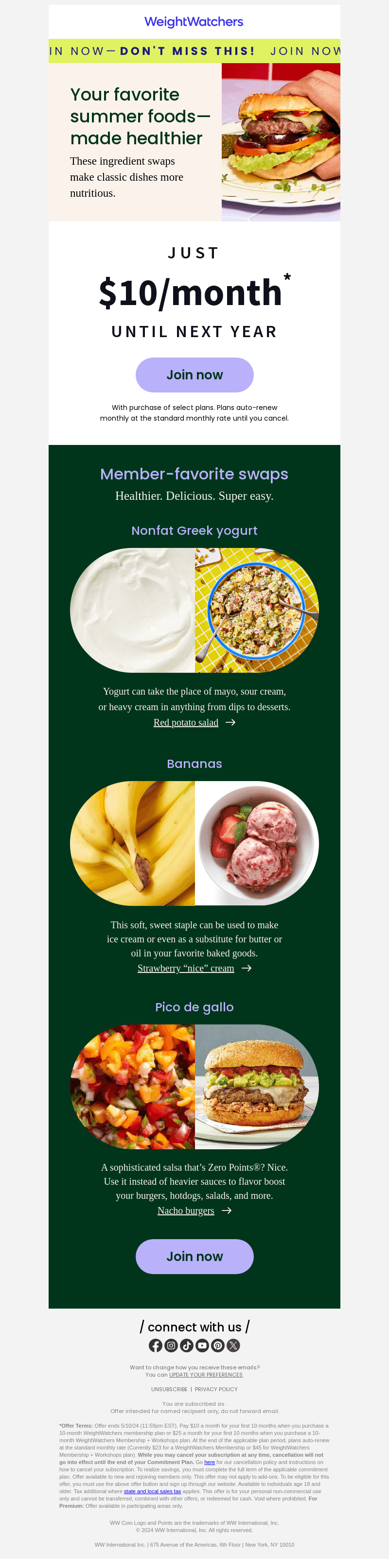 Easy ingredient swaps for summer 😎