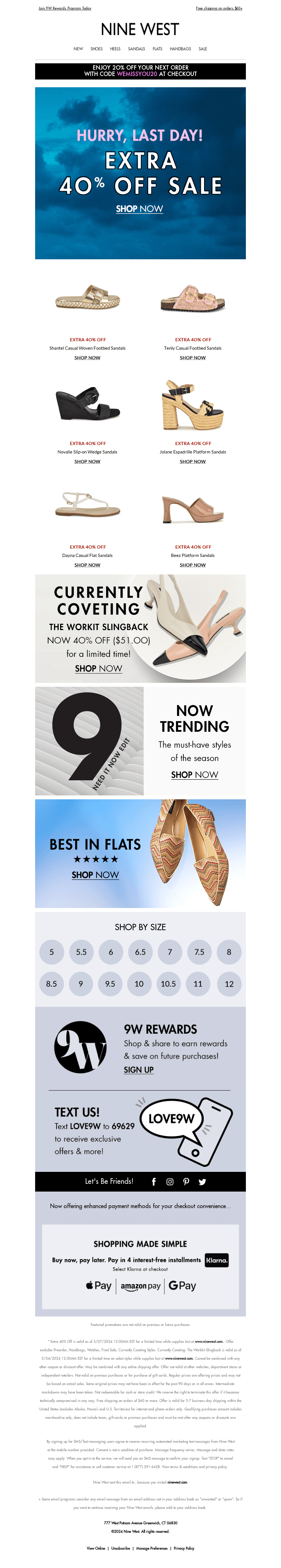 Extra 40% OFF Sale Ends TONIGHT