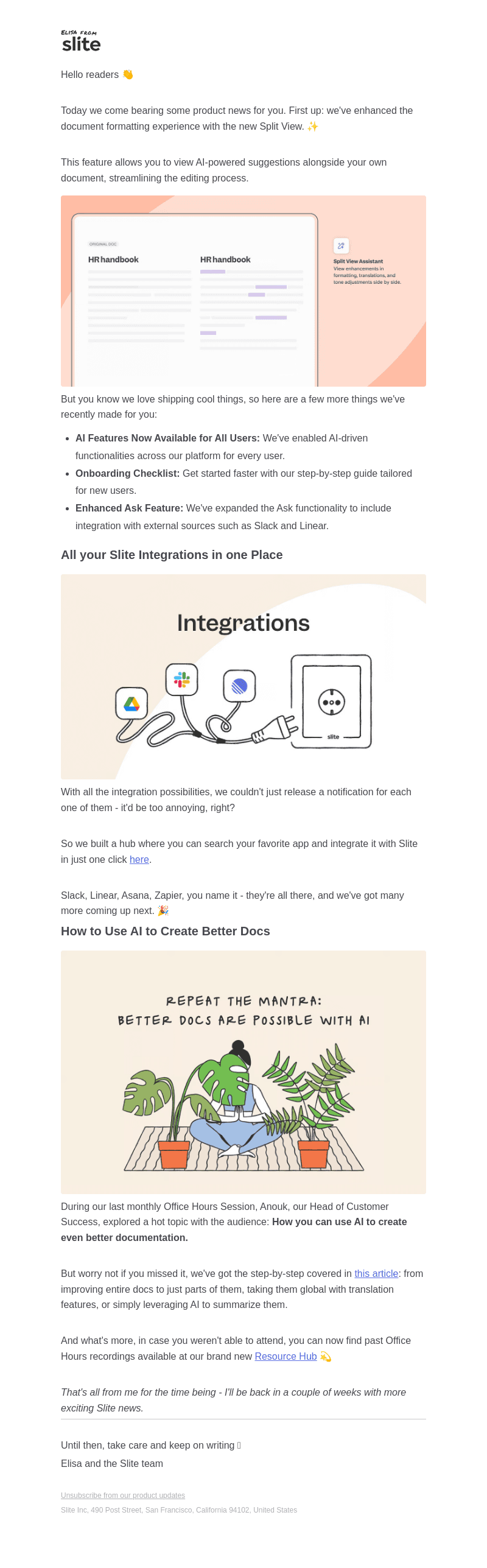 Slite News | May: New AI features & Integrations 🪄