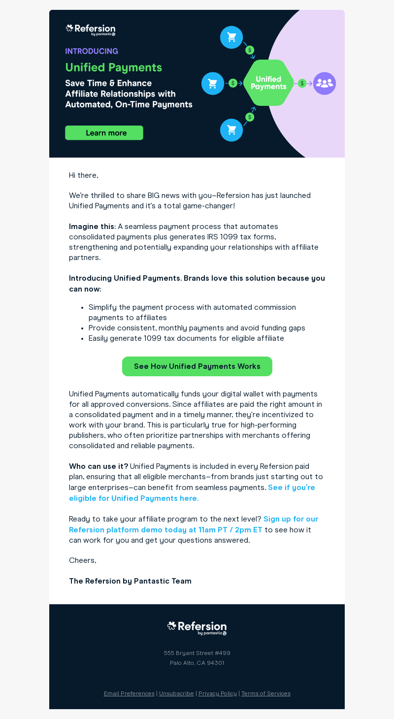 Refersion email from Thu, May 9, 2024