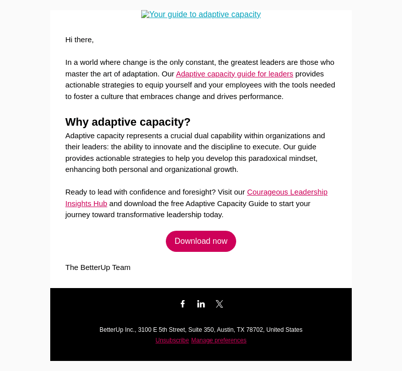 BetterUp email from Thu, May 9, 2024