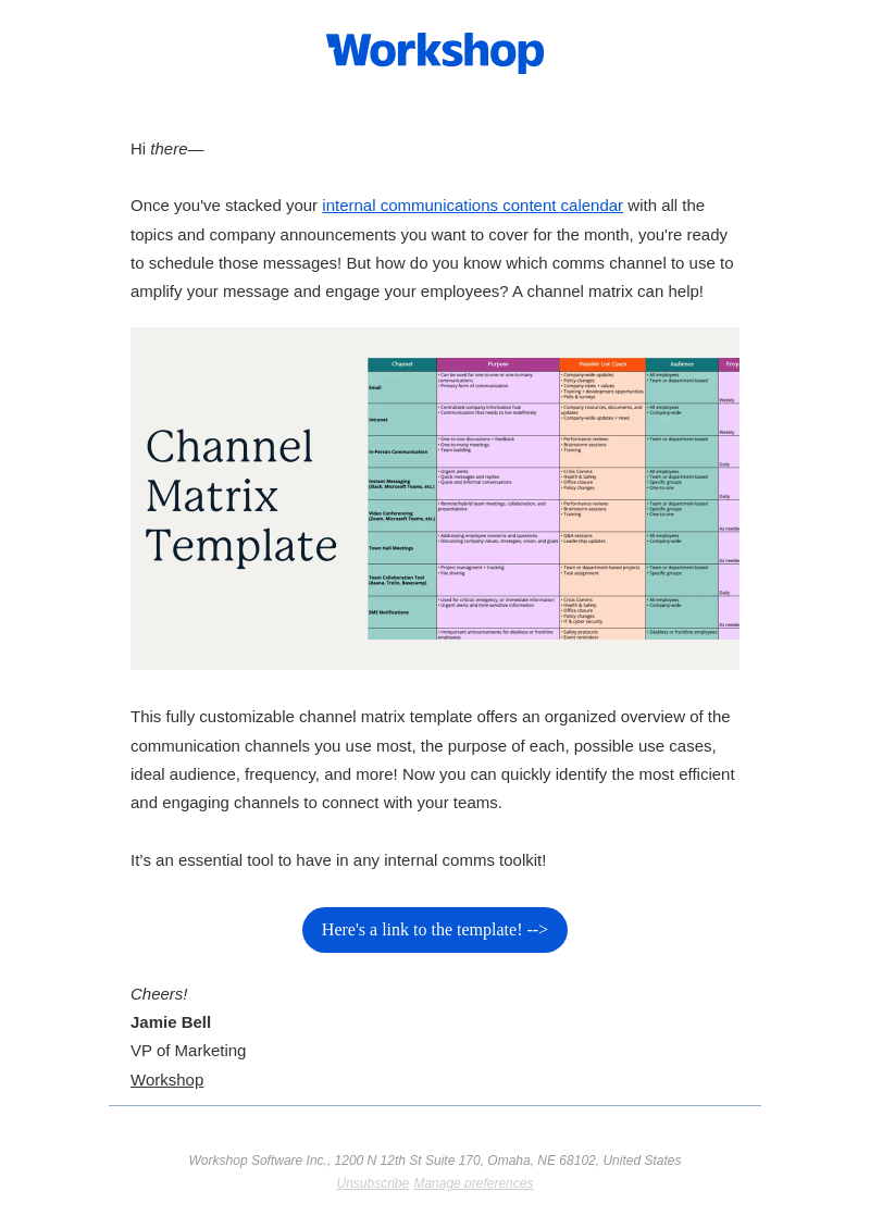 Curious about the best channel to use for internal comms? 💡