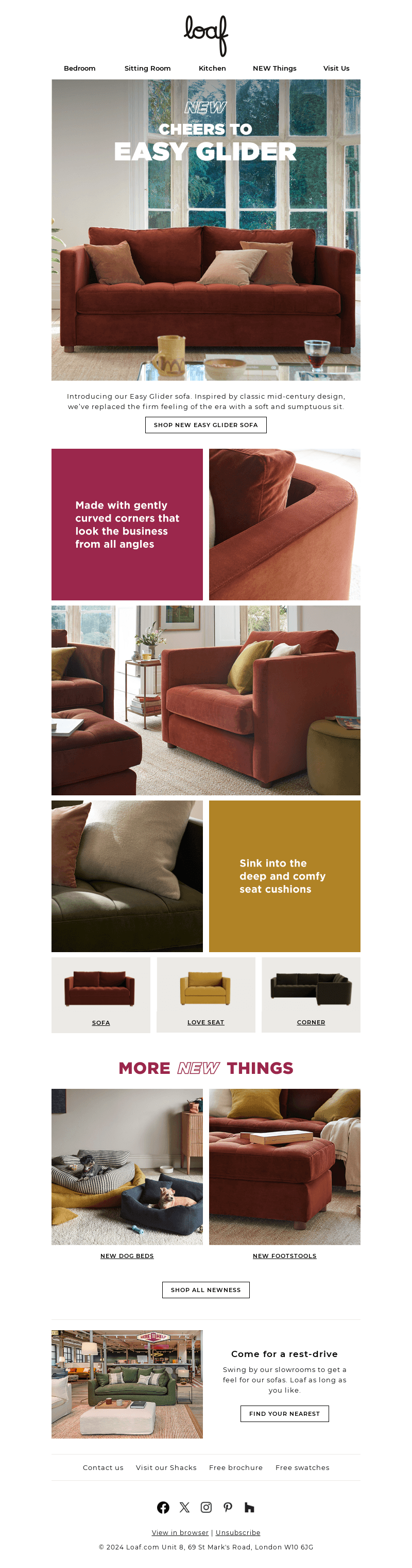 Sink into our NEW Easy Glider