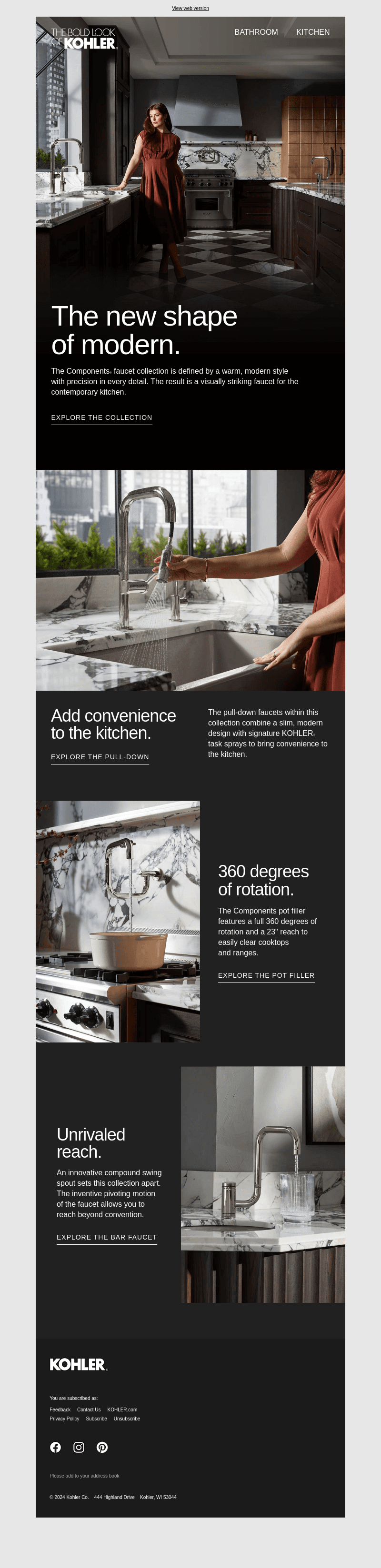 Explore the New Components® Faucet Collection