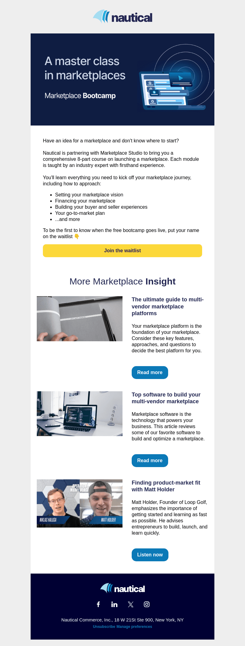 Nautical Commerce email from Thu, May 9, 2024