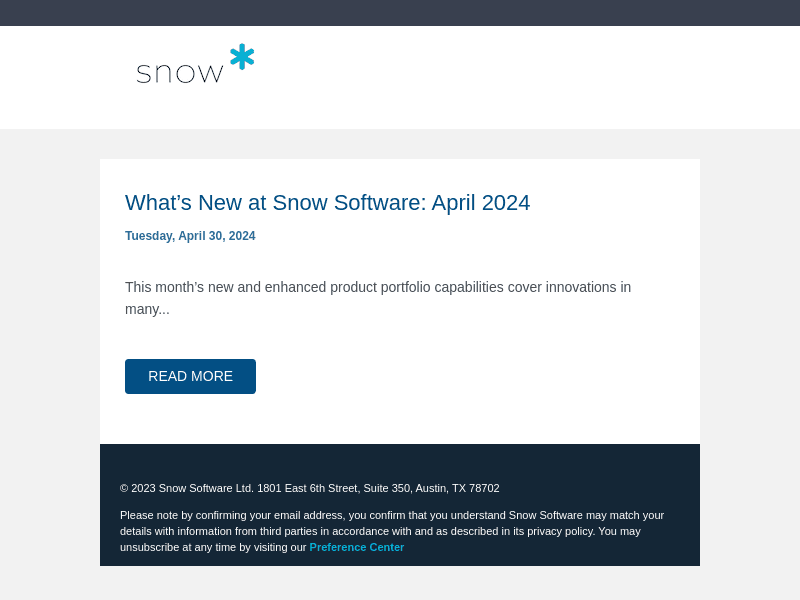 What’s New at Snow Software: April 2024
