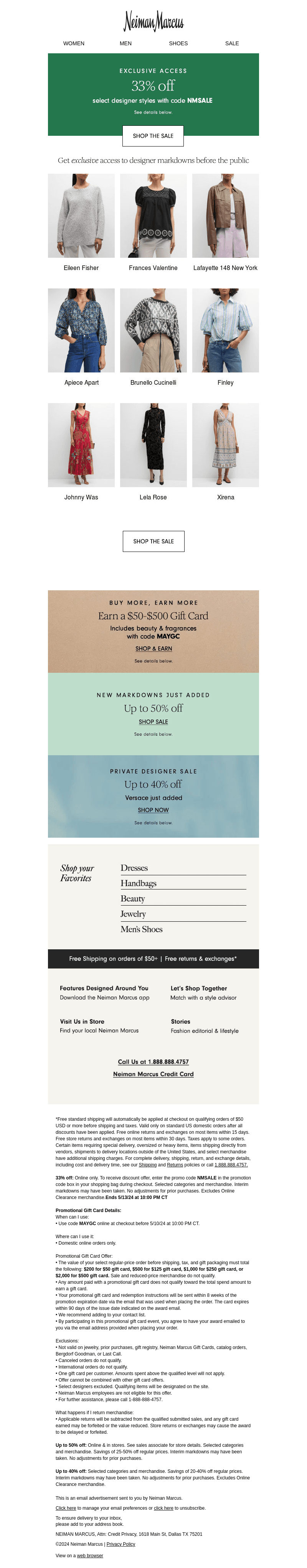 Exclusive access: Save on designer styles now