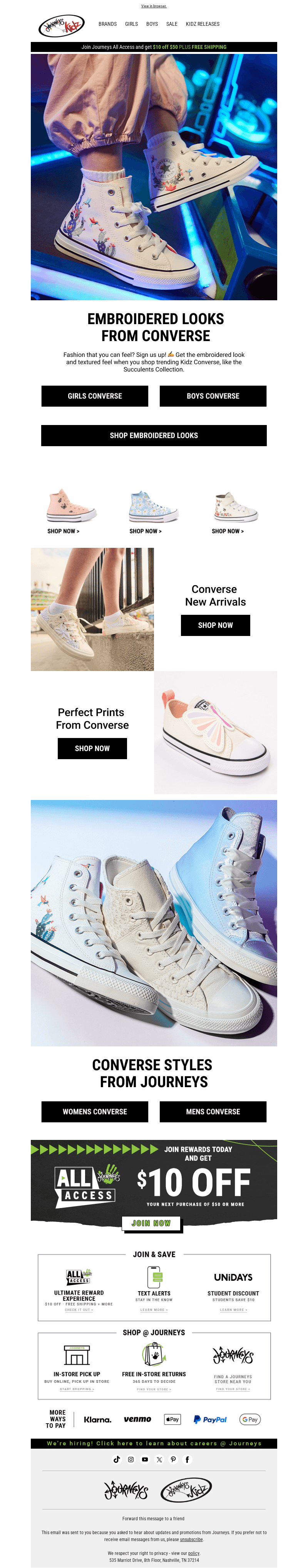 Embroidered Converse | Stitch Your Style