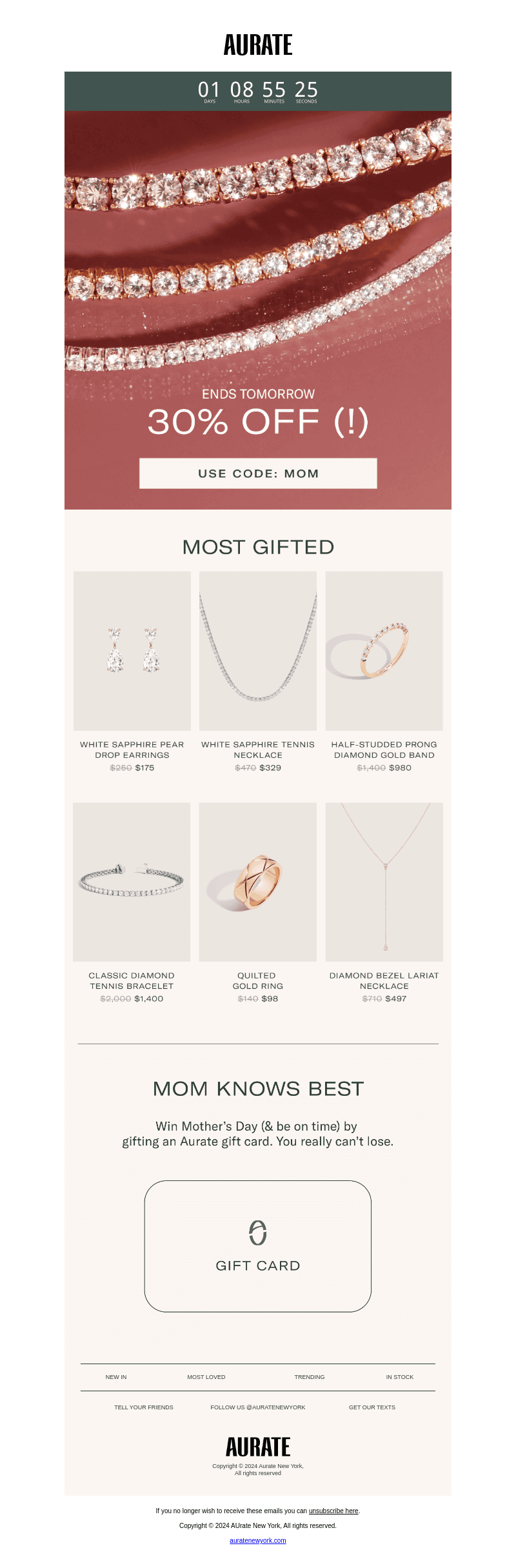 ENDS TOMORROW: 30% OFF