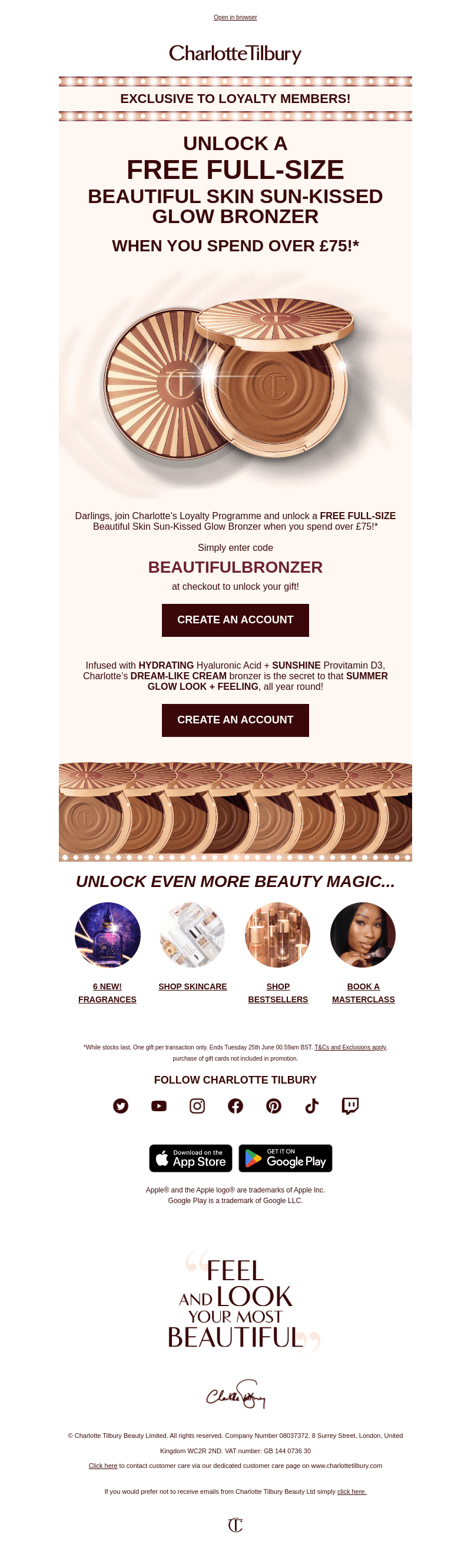 FREE FULL-SIZE Bronzer Inside! ☀️