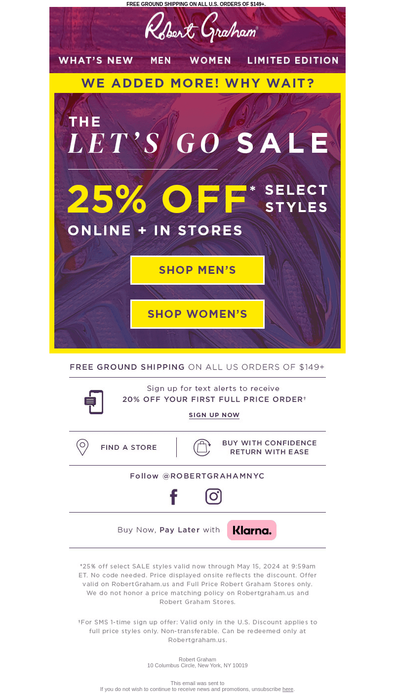 Get Going! 25% off is happening.