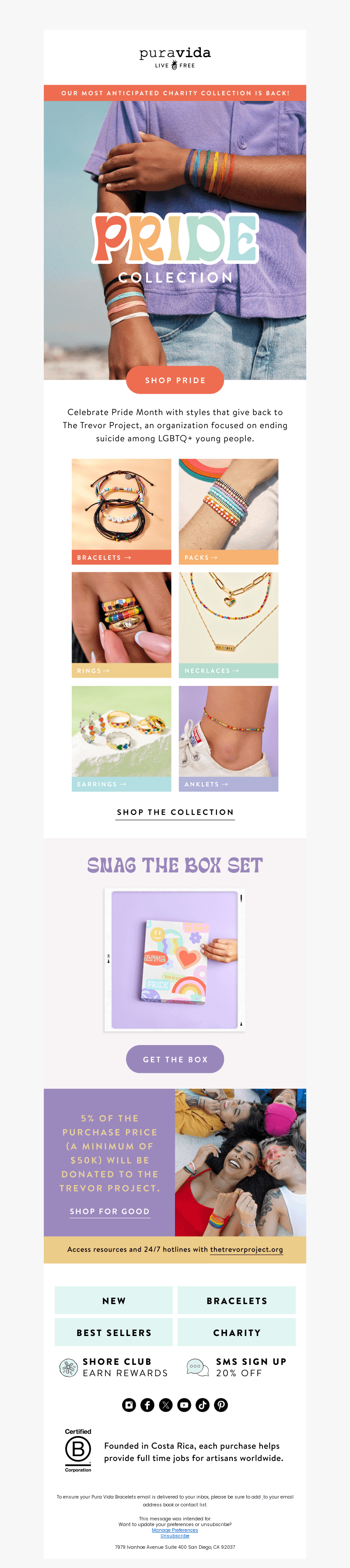 Pura Vida Bracelets email from Tue, May 14, 2024