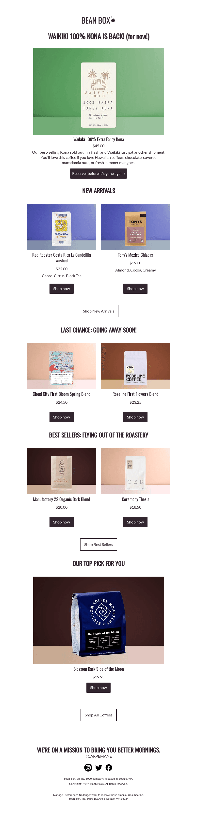 BeanBox email from Tue, May 14, 2024