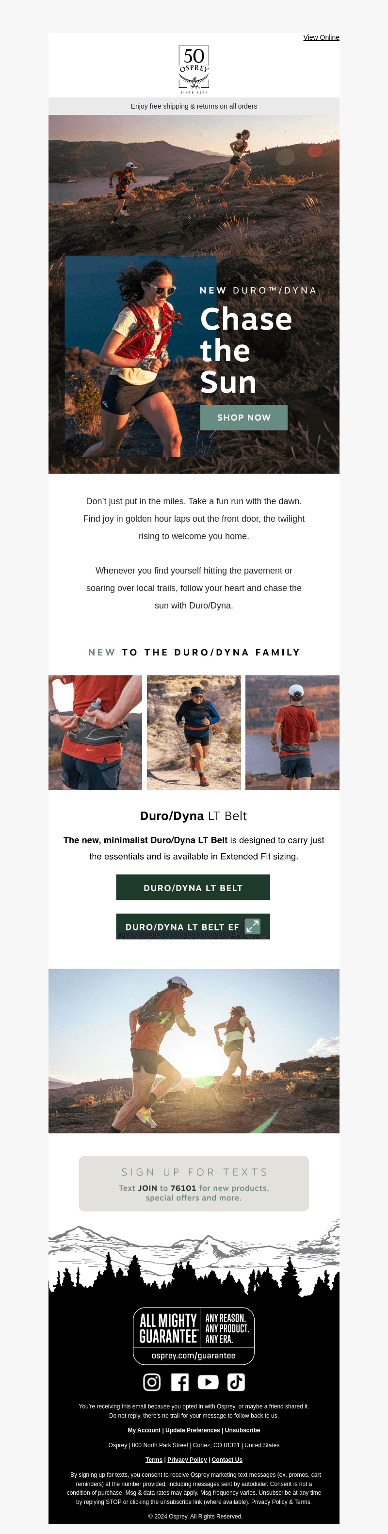 Chase the sun with Duro™/Dyna