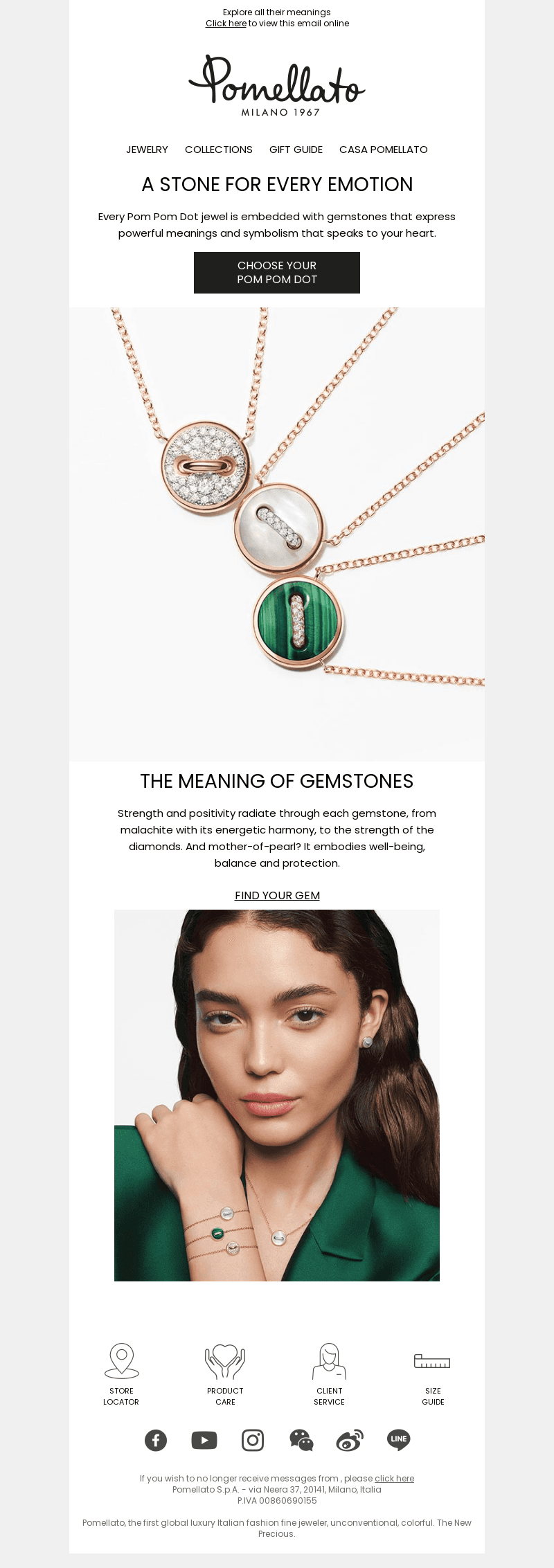 Pom Pom Dot Gemstones
