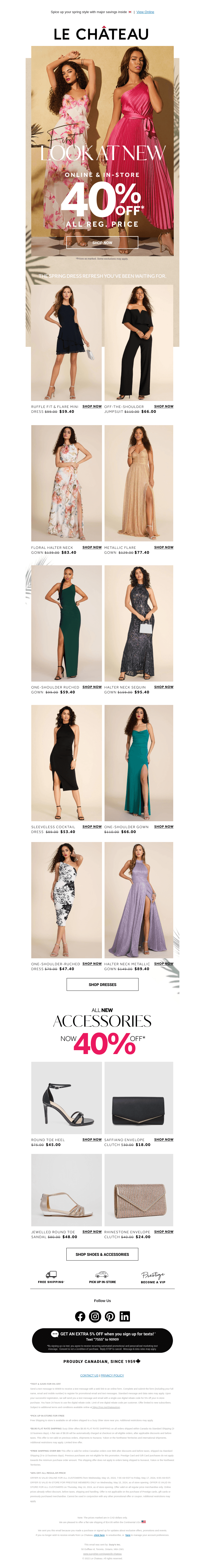 Today Only 🚨 Shop 40% Off Your Spring Style Refresh