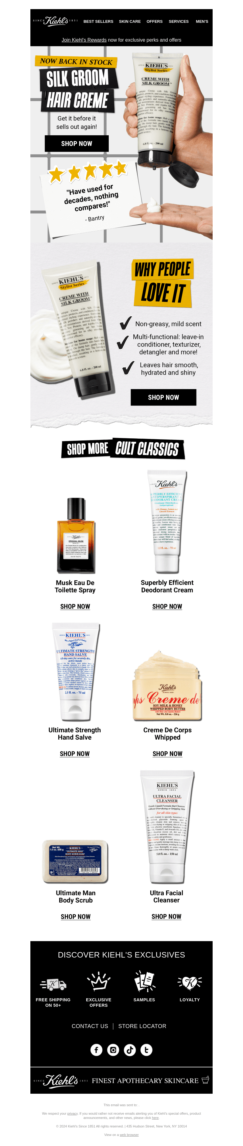 Kiehl's email from Thu, May 16, 2024
