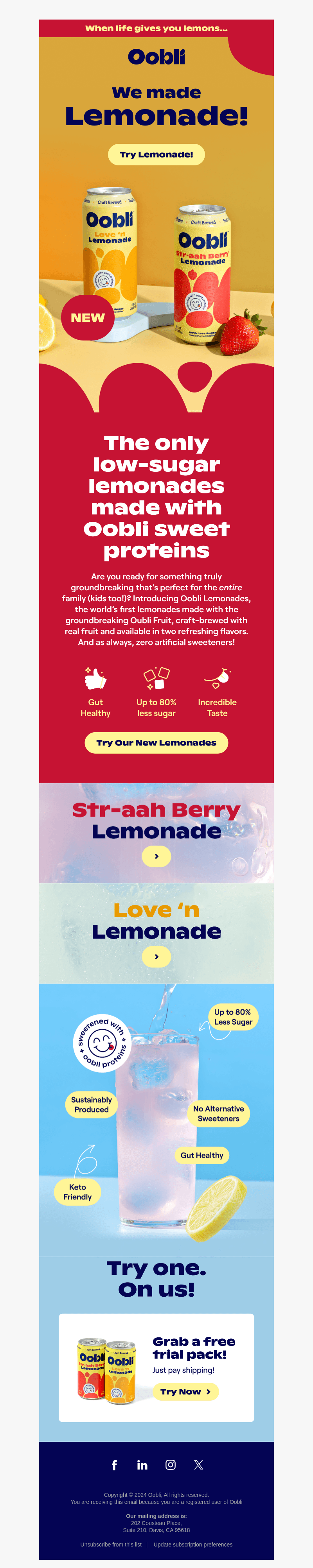 New Flavors! Lemonade 🍋