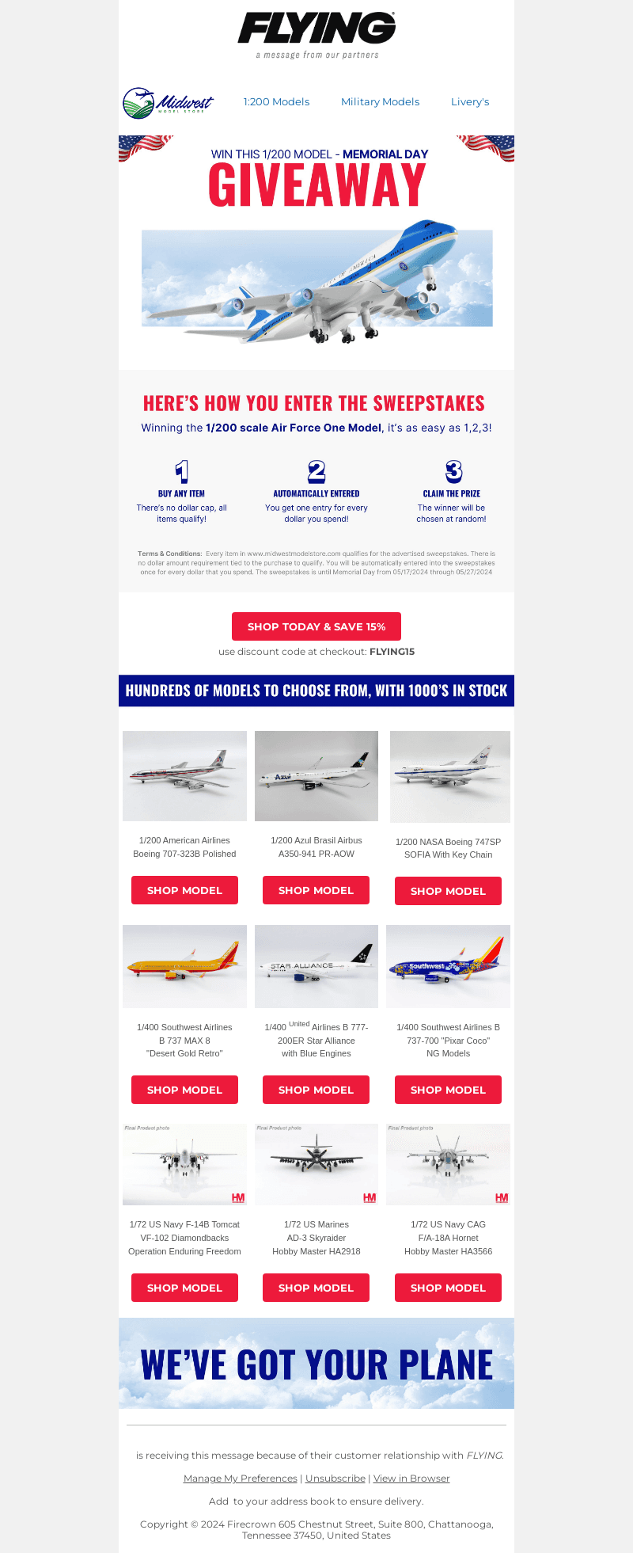 Flying Magazine email from Sat, May 18, 2024
