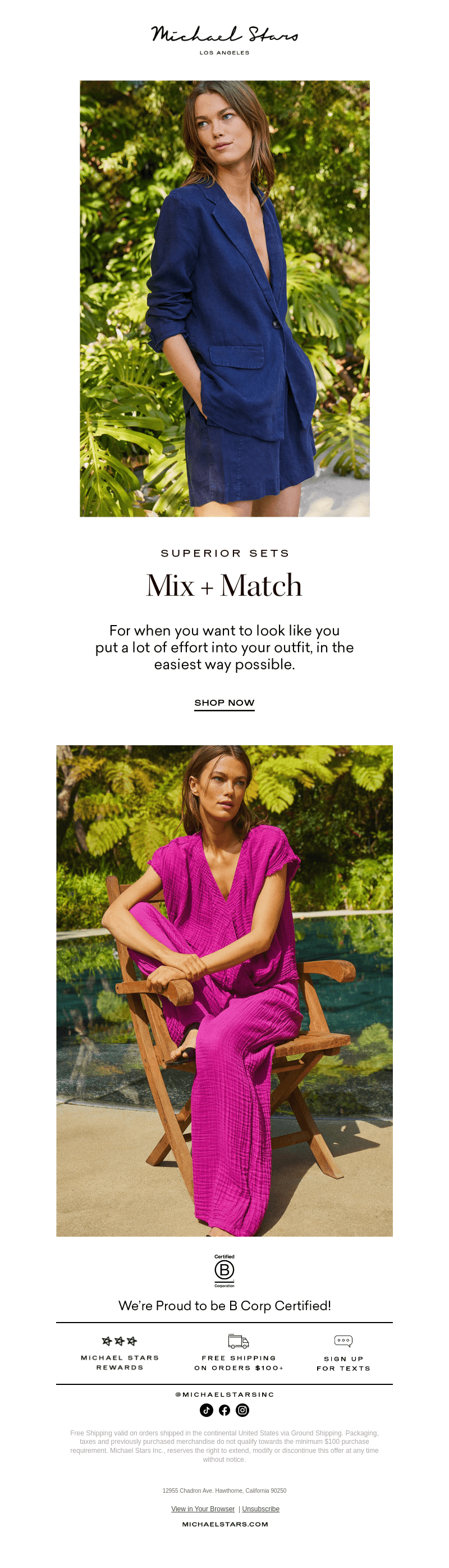 Trending now: the matching set