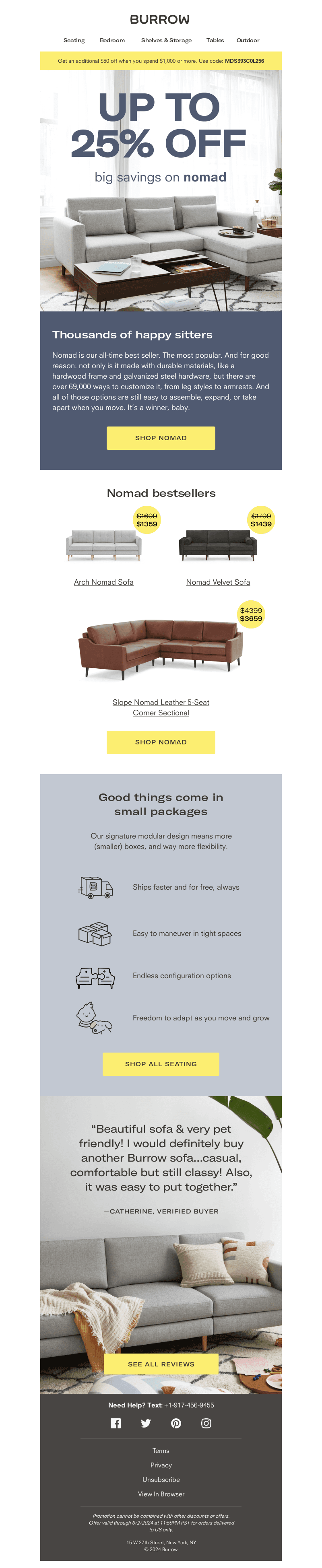Save 25% on the sofa that made us famous