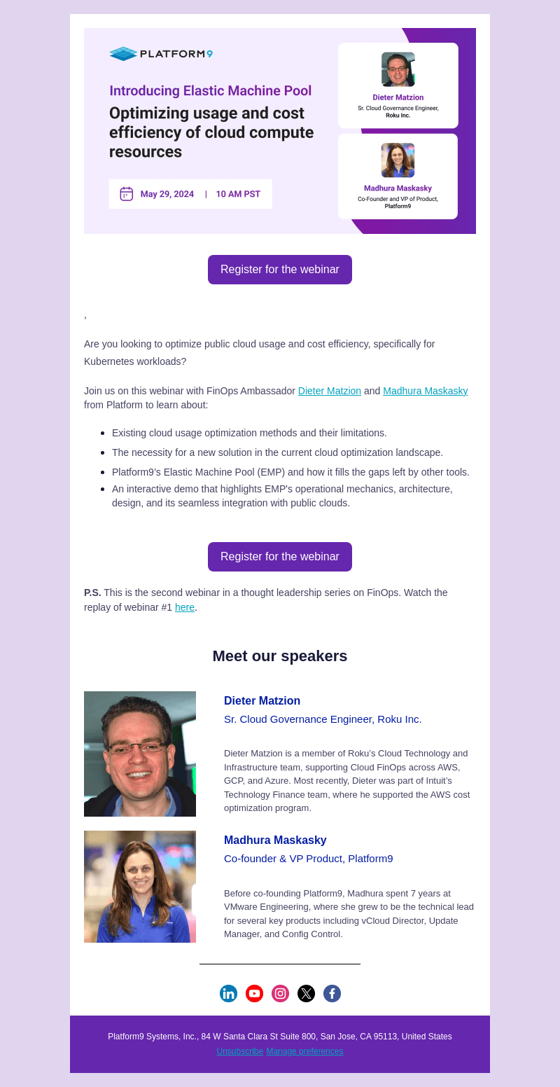 , Join us for an exclusive FinOps webinar 💻; Optimizing usage and cost efficiency of cloud compute resources: