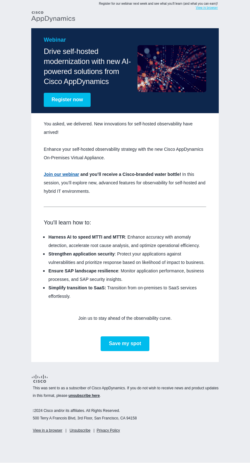 Looking for modern AI-powered Self-Hosted Observability? Cisco AppDynamics has you covered