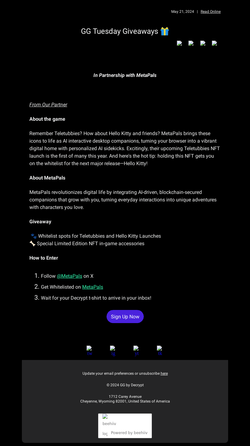 Decrypt email from Tue, May 21, 2024