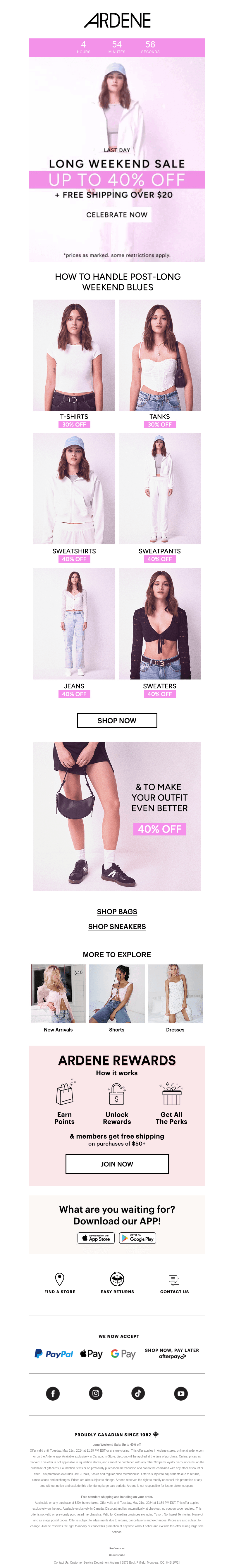 UP TO 40% OFF ENDS NOW 🚨