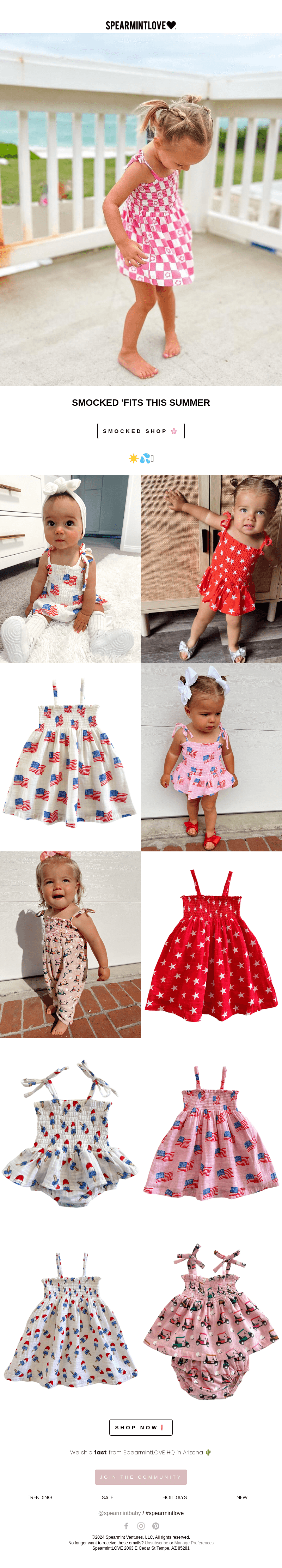 smocked 'fits this summer!