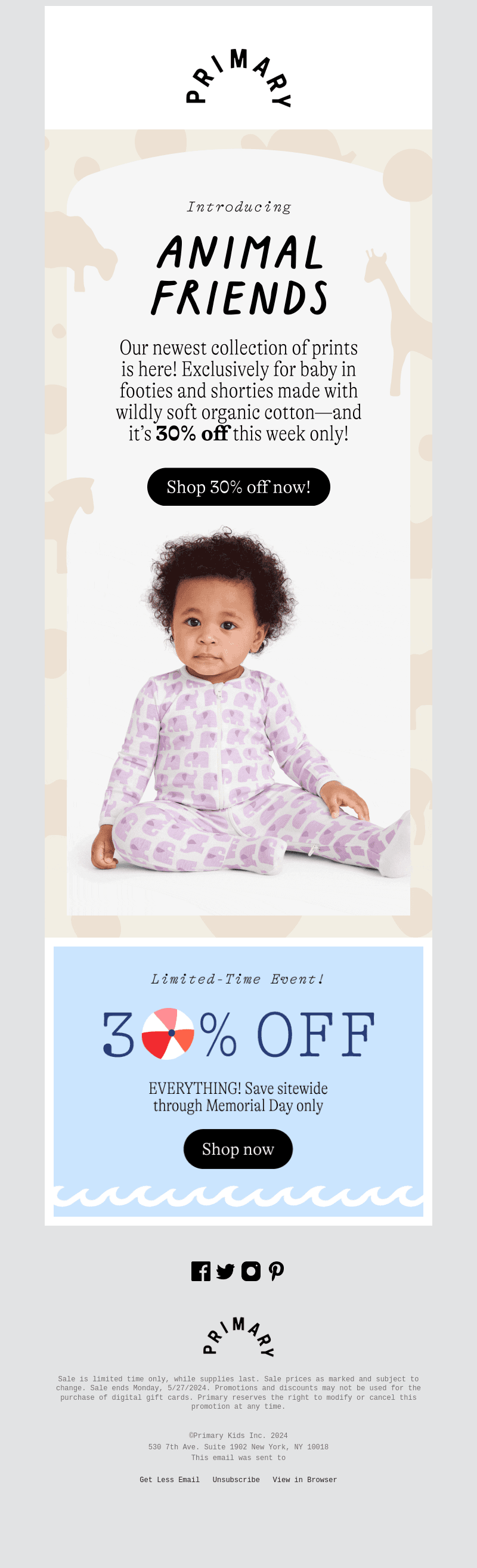 30% OFF: Introducing Animal Friends 👶🦒🐢🐘