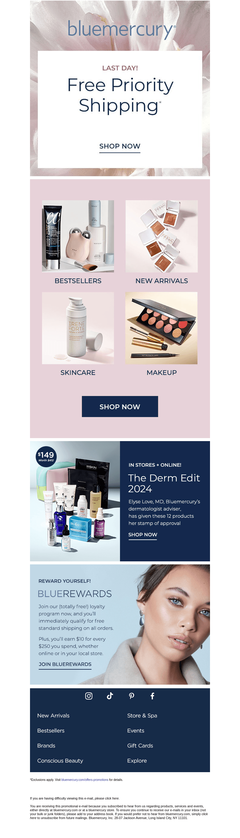 Don't miss out on free priority shipping!
