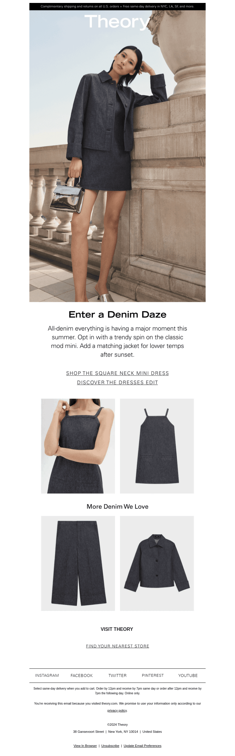 The Denim Mini Dress