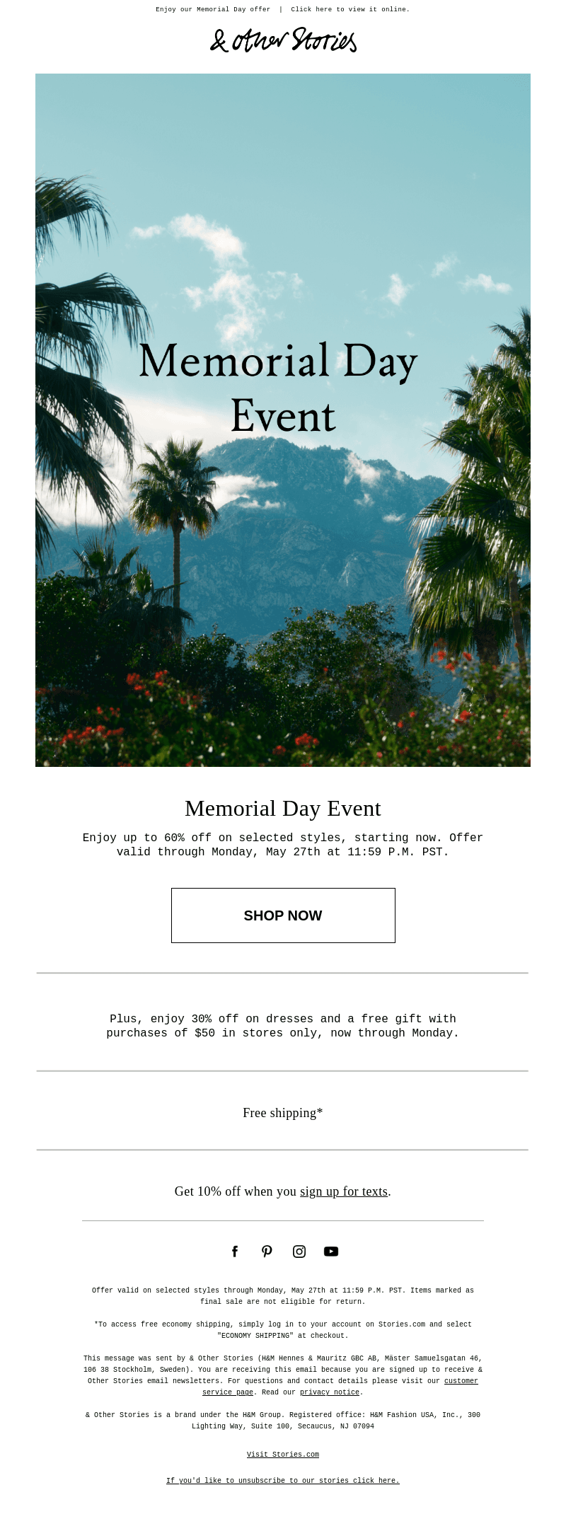 Up to 60% off on selected styles