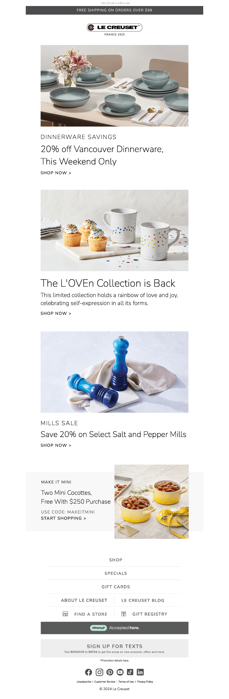 This Weekend Only: Save 20% on Vancouver Dinnerware