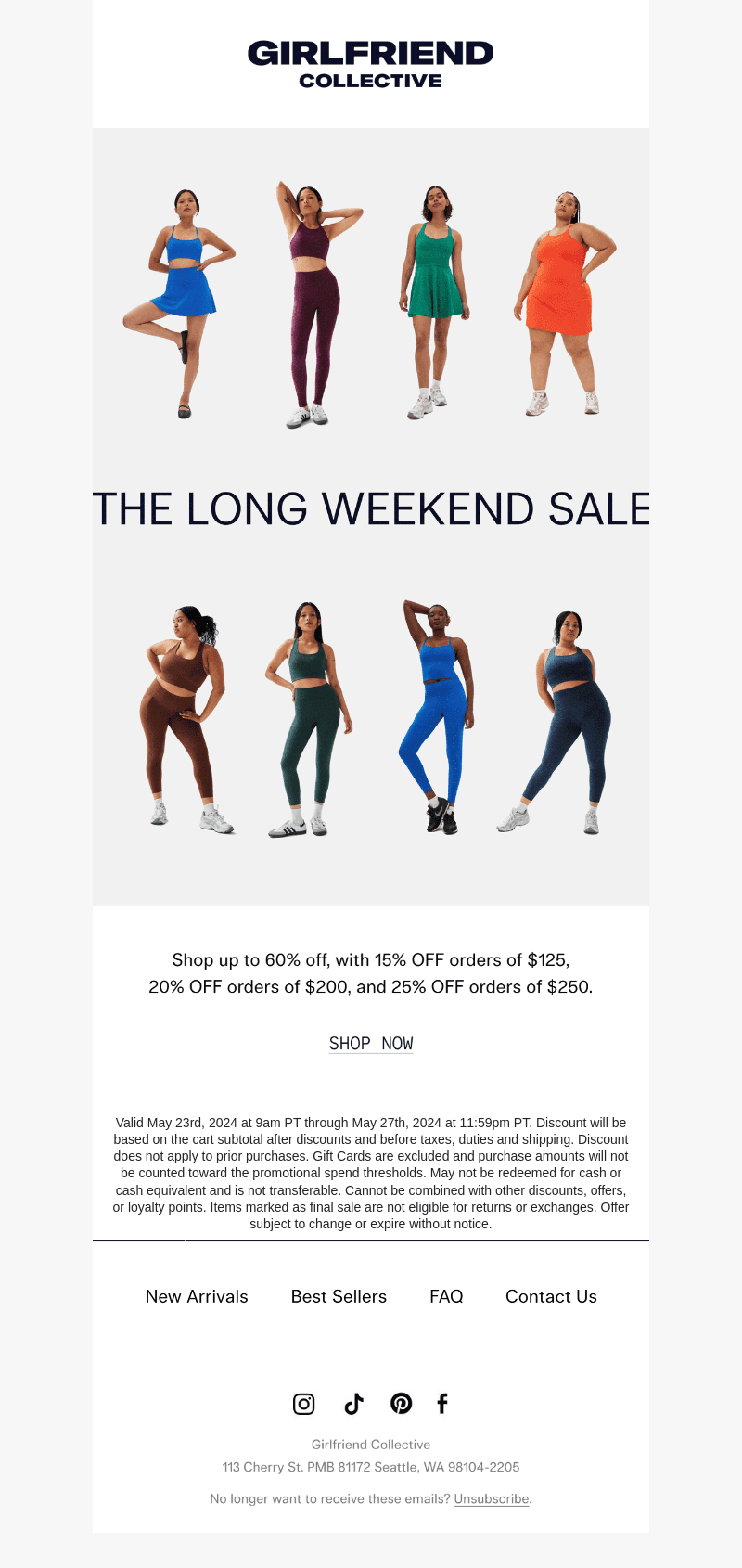 THE LONG WEEKEND SALE