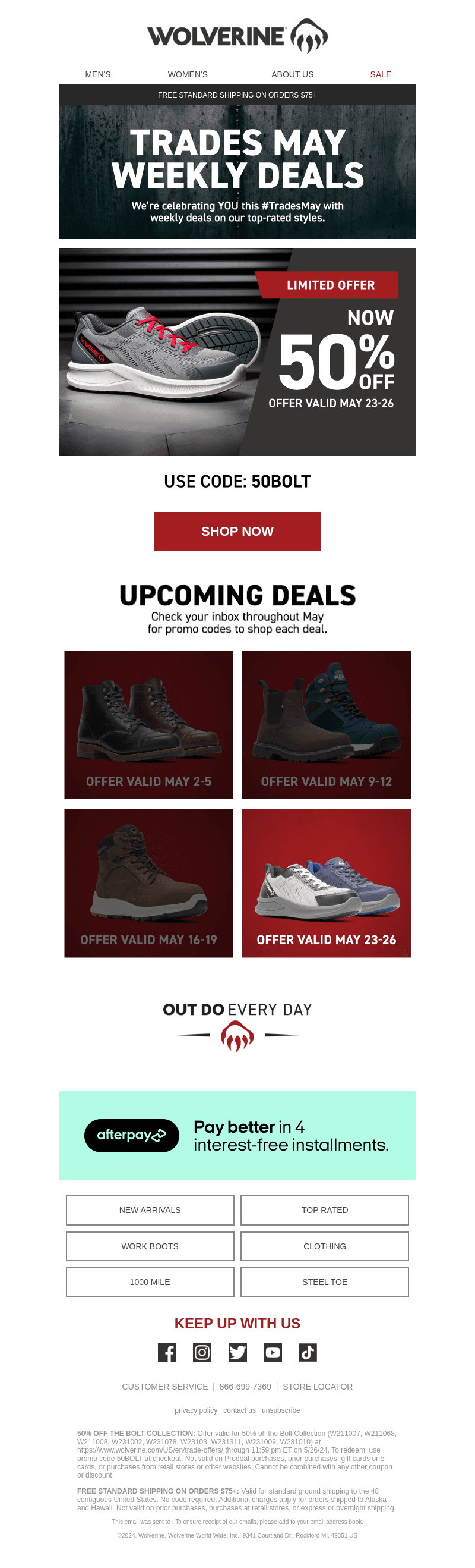 Spring Deal! Get 50% Off The Bolt Collection!