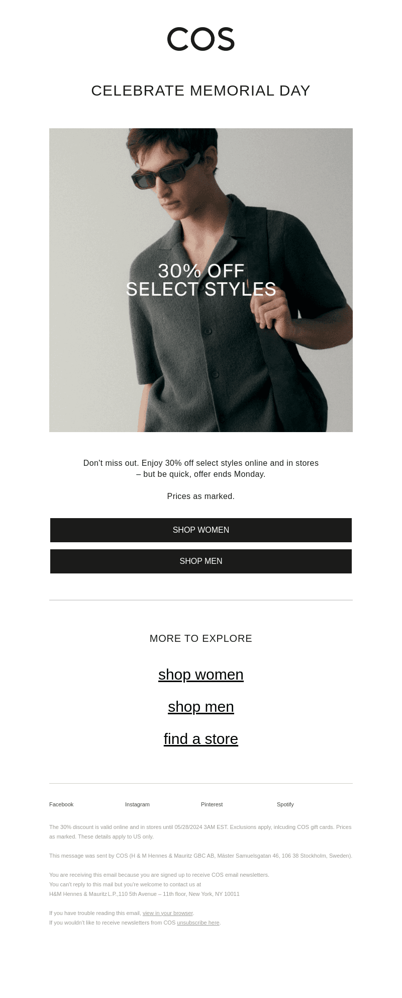 Don't miss 30% off