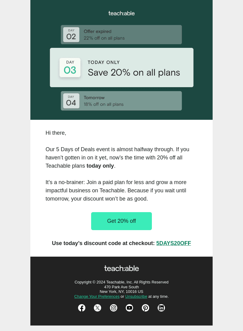🤝 Let’s make a deal with 20% off plans