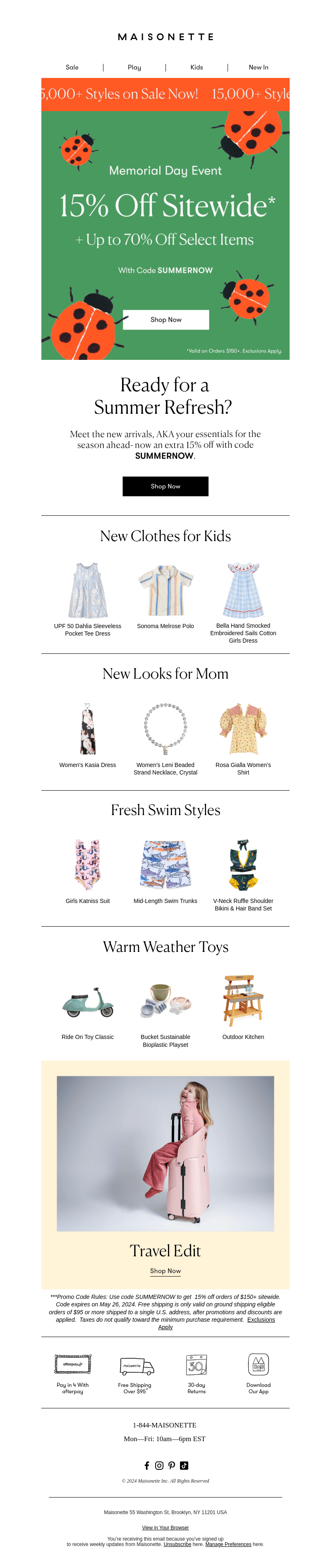 15% Off New Arrivals 🐣