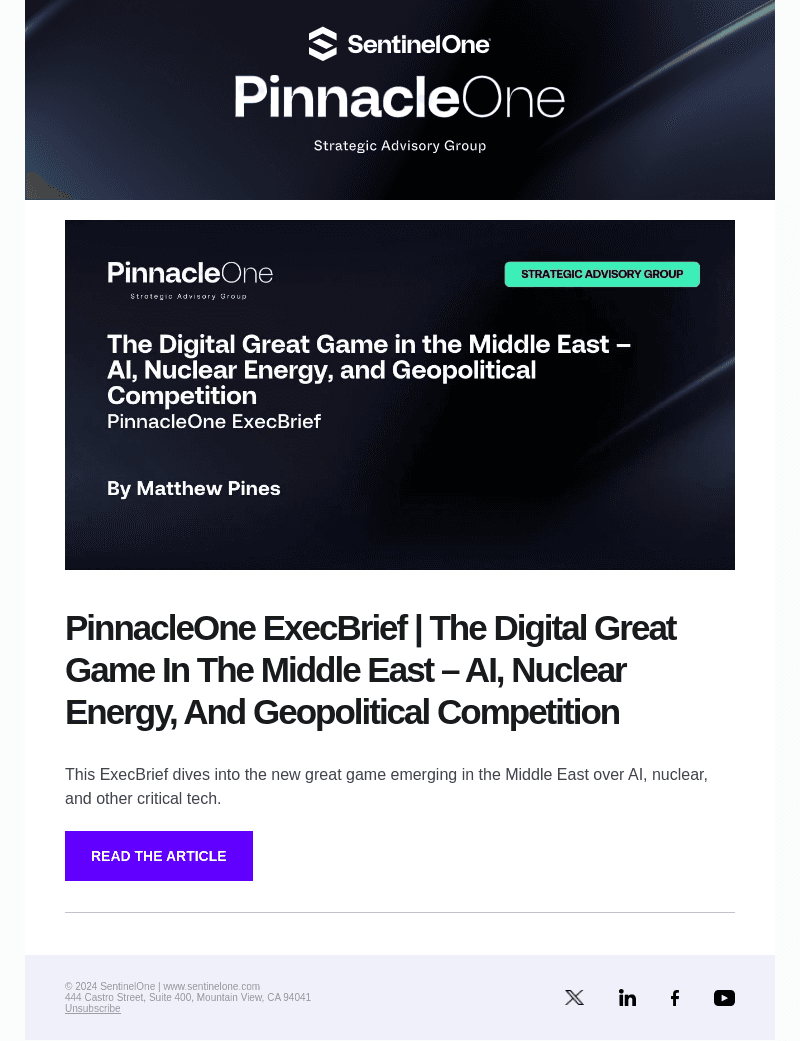 PinnacleOne ExecBrief