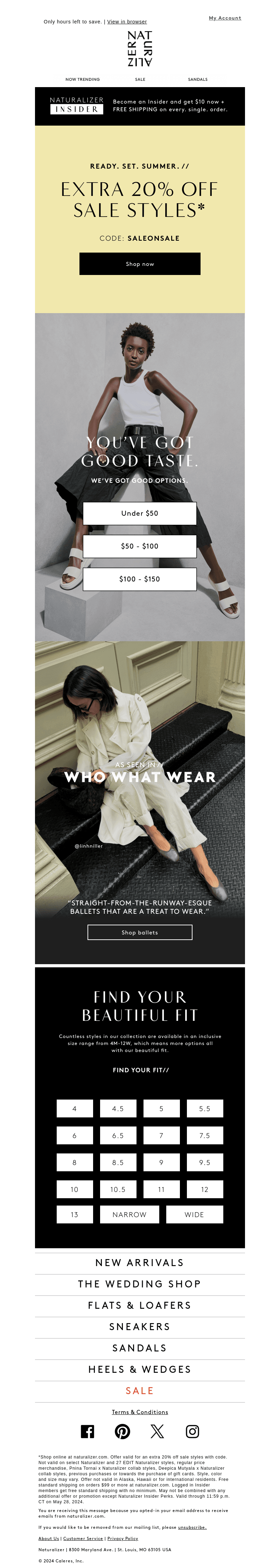 Going…going…Extra 20% off sale styles ends TONIGHT