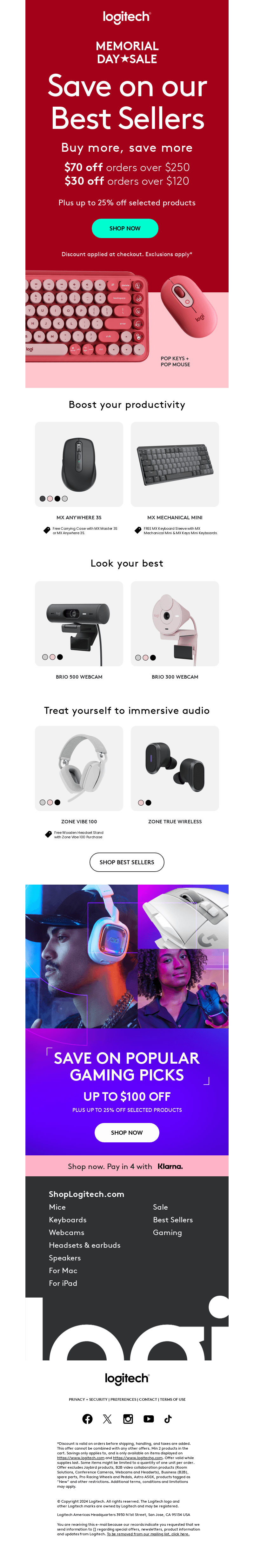 Logitech email from Tue, May 28, 2024