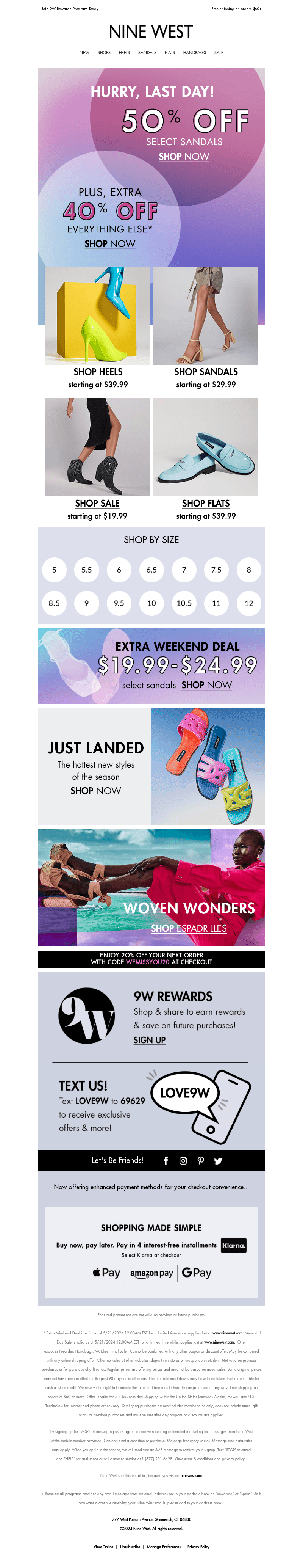 ⏳ 50% OFF Sandals + 40% OFF Everything Else ENDS TONIGHT