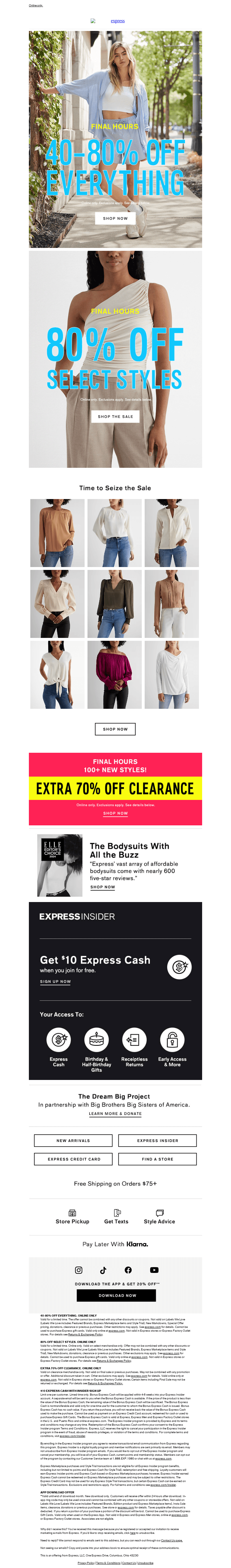 THIS IS IT. 40-80% OFF ENDS @ MIDNIGHT.