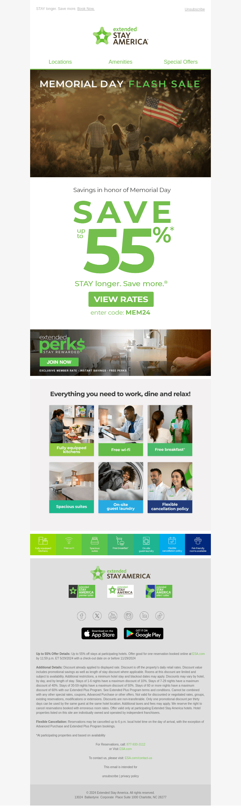 Extended Stay America email from Wed, May 29, 2024