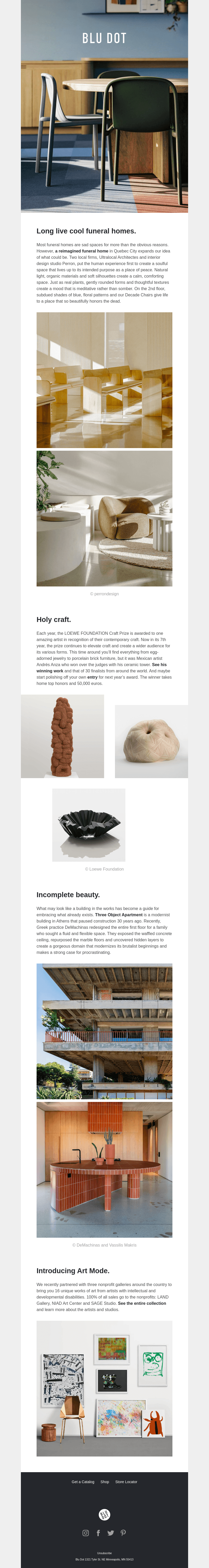Blu Dot's May Newsletter.